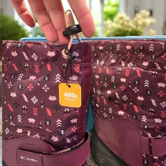 Columbia Powderbug Insulated Snow Winter Forty Print Boot −40°F Size 6 (EU 38) N - Picture 12 of 13